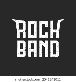 Rock Band Creative Typography Design