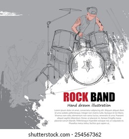 Rock band design template