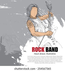 Rock band design template