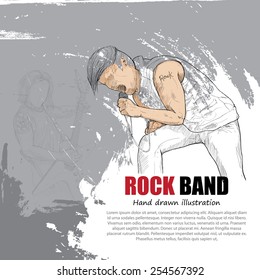 Rock band design template