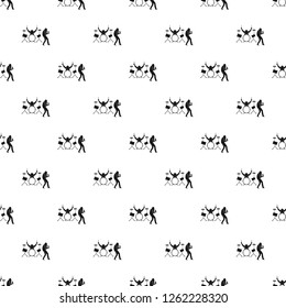 Rock band pattern seamless vector repeat geometric for any web design