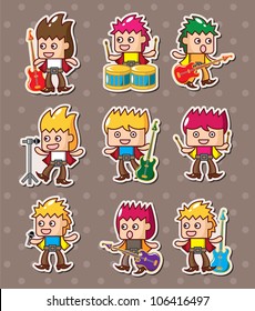 rock band stickers