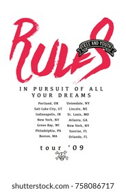 rock band tour for concert
