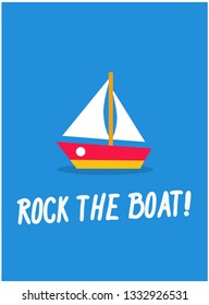 Rock the boat inspirational Poster 