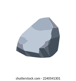 Rock boulder. Natural shape stone. vector illustration