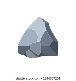 Hombro de roca. Piedra de forma natural. ilustración vectorial