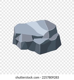 Hombro de roca. Piedra de forma natural. ilustración vectorial.