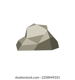 Rock boulder. Natural shape stone. vector illustration