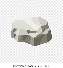 Hombro de roca. Piedra de forma natural. ilustración vectorial.