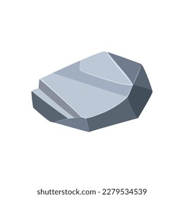 Rock boulder. Natural shape stone. vector illustration