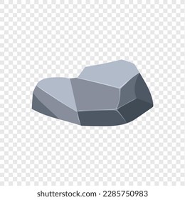 Rock boulder. Natural shape stone. vector illustration