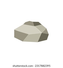 Rock boulder. Natural shape stone. vector illustration.