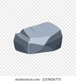 Rock boulder. Natural shape stone. vector illustration.