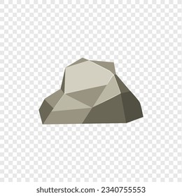 Hombro de roca. Piedra de forma natural. ilustración vectorial.