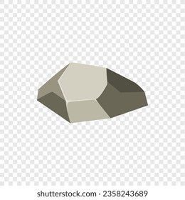 Hombro de roca. Piedra de forma natural. ilustración vectorial.