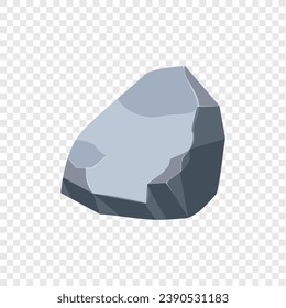 Rock boulder. Natural shape stone. vector illustration.