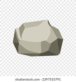 Hombro de roca. Piedra de forma natural. ilustración vectorial.