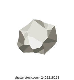 Rock boulder. Natural shape stone. vector illustration.