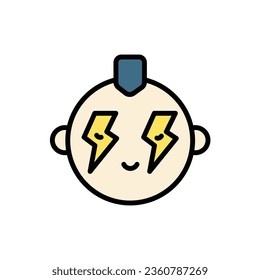 Rock Boy Icon Vector Illustration