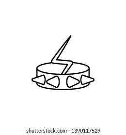 rock, bracelet, lightning icon. Element of rock and roll icon. Thin line icon for website design and development, app development. Premium icon