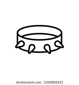 Rock Bracelet Outline Icon Vector Illustration