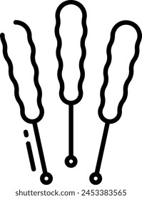 rock candy outline icon vector illustration