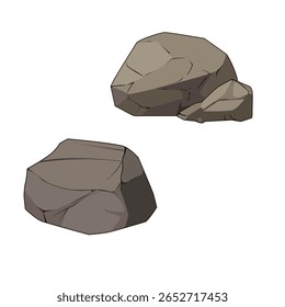 rock cartoon illustration vector pack