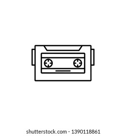 rock cassette icon. Element of rock and roll icon. Thin line icon for website design and development, app development. Premium icon