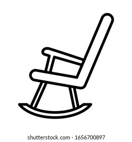 Rock chair icon vector sign and symbols and trendy design