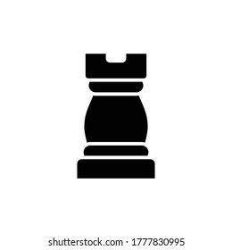 rock chess icon vector symbol template
