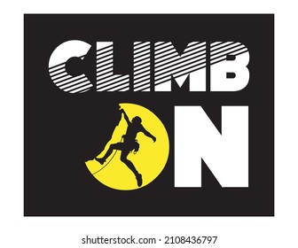 Rock Climb image vector illustration for your tee shirt