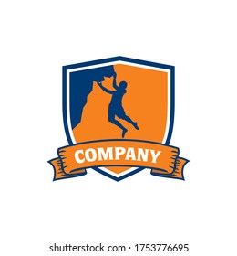 ROCK CLIMB LOGO , CLIMBING LOGO VECTOR