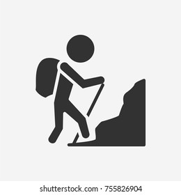 Rock Climber Icon Illustration Isolated Vector Sign Symbol