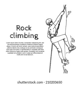 rock climbing