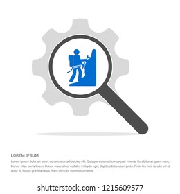 Rock climbing icon - Free vector icon