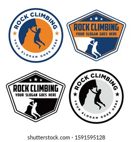 Rock Climbing Logo, Adventures Climbing Logo