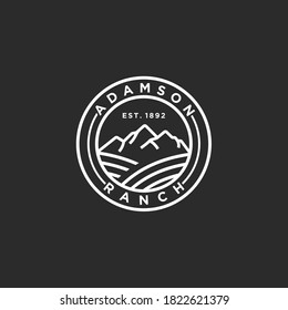 rock climbing logo. mountain icon