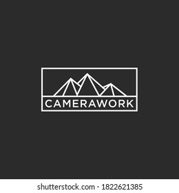 rock climbing logo. mountain icon