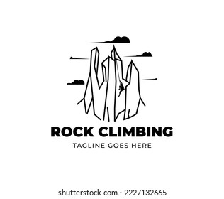 Vorlage für das Design von Rock Climgram-Logos
