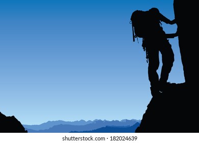 Rock climbing, Mountaineering