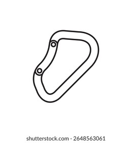Rock Climbing Safety Carabiner Icon Illustration Element Design