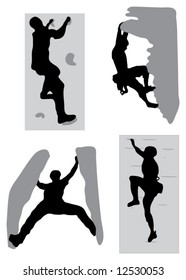 Rock Climbing Silhouettes