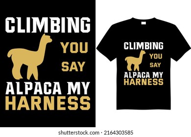 Rock climbing t shirt design vector file