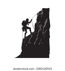 Rock Climbing Vector Image, Art and Design