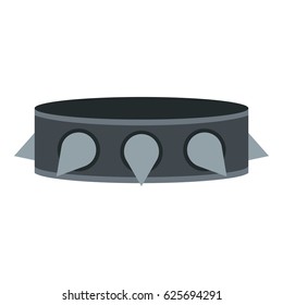 Rock collar icon flat isolated on white background vector illustration