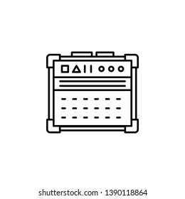 rock, column, guitar, amplifier icon. Element of rock and roll icon. Thin line icon for website design and development, app development. Premium icon