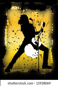 Rock concert background vector illustration