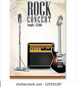 Rock concert poster