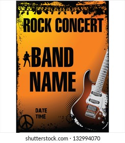 Rock concert poster