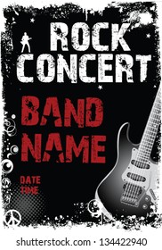 Rock concert poster